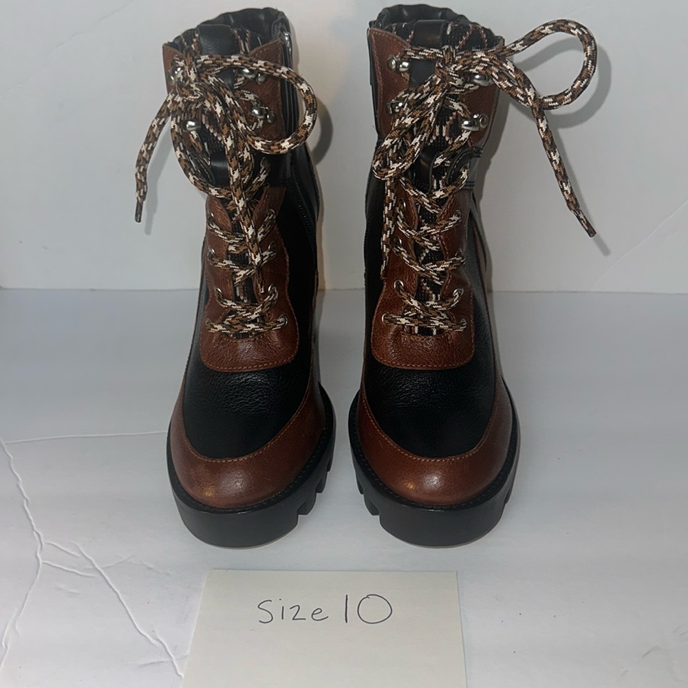 Antonio Melani Penn Leather Lug Sole Booties - Picture 5 of 16